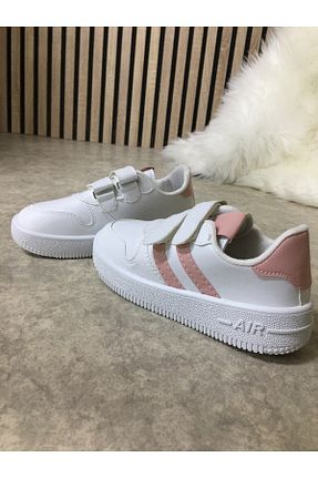 کفش اسنیکر سفید بچه گانه چسبی İmerShoes - کد 828859049