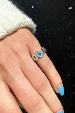 انگشتر نقره زنانه زیرکن Spossy Silver Jewelry - کد 878501592