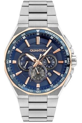 ساعت مچی سرمه ای مردانه 41-45 میلی متر Quantum - کد 743774040