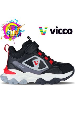 بوت / نیم بوت مشکی بچه گانه پاشنه تخت Vicco - کد 877944253