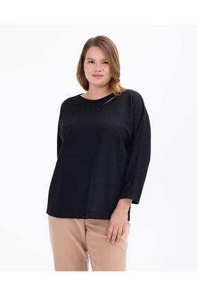 بلوز مشکی زنانه ساده Gala-Xi - کد 878569137