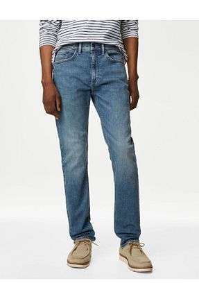 شلوار جین آبی مردانه رگولار Marks & Spencer - کد 749747171