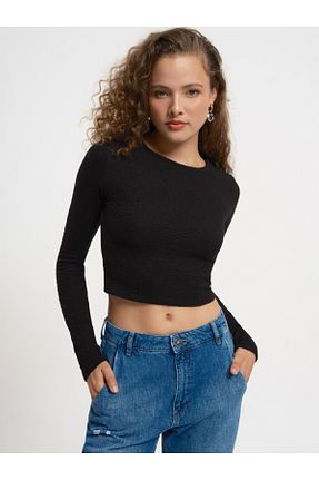 سوئیشرت مشکی زنانه ساده Loft - کد 851534206