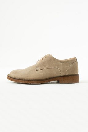 کفش کلاسیک بژ مردانه جیر King Shoes - کد 878585325