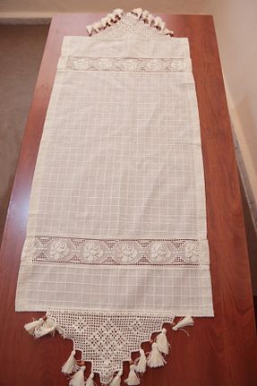 رومیزی بژ پنبه ای Buldan Tekstil - کد 878597248