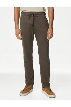 شلوار کرمگن قهوه ای مردانه رگولار Marks & Spencer - کد 831804052