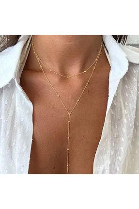 گردنبند جواهر زرد زنانه Boho - کد 878594974