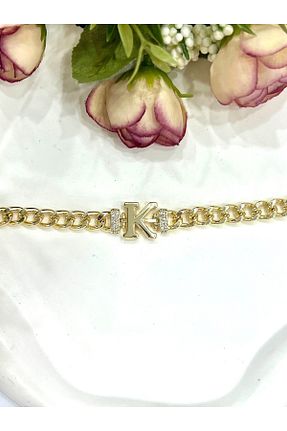 دستبند جواهر زرد زنانه زیرکن FASHİON JEWELRY - کد 878604081