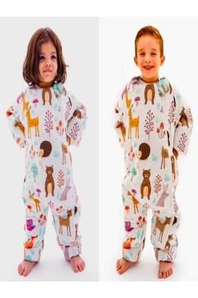 سرهمی خواب سفید بچه گانه پنبه ای Happystore - کد 362778510