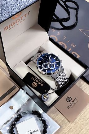 ساعت مچی متالیک مردانه 44 میلی متر Bigotti - کد 878612917