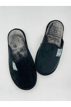 دمپائی خانگی مشکی مردانه مخملی Lurji - کد 866139312