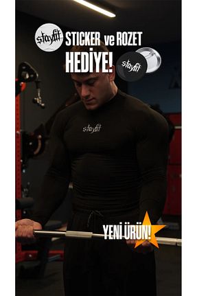 تیشرت اسپرت مشکی مردانه Fitted StayFit Wears - کد 878299558