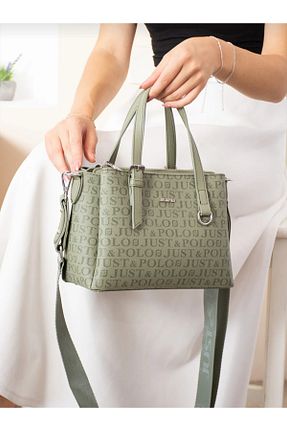 کیف پستچی سبز زنانه چرم مصنوعی Just Polo - کد 729208311