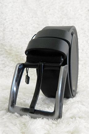 کمربند مشکی مردانه چرم مصنوعی Shine Leather - کد 862141548