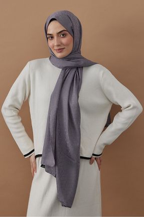 شال طوسی زنانه Modakaşmir - کد 878667424