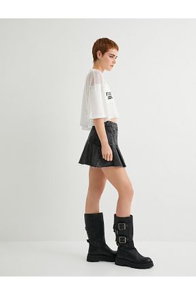 دامن صورتی زنانه جین Koton - کد 836330498