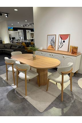 میز ناهار خوری قهوه ای ثابت Home - کد 878672415