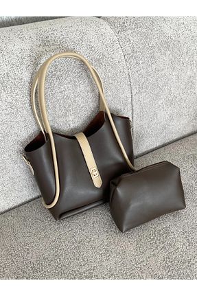 کیف دوشی قهوه ای زنانه چرم مصنوعی Emma Carter - کد 863727296