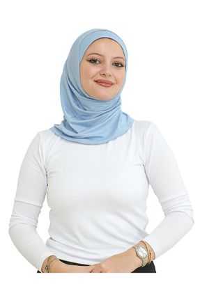 روسری آبی پنبه ای Modish Group - کد 878679523