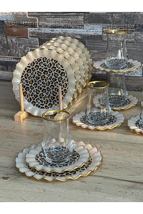 ست مبلمان چای خوری قهوه ای HediyeKöşkü - کد 878839312