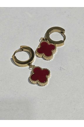 گوشواره استیل (فولاد) قرمز زنانه استیل (فولاد) Çelik - کد 878703474