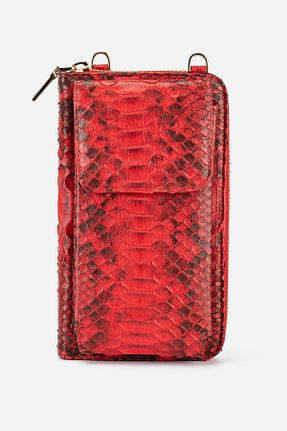 کیف کمری قرمز زنانه چرم خالص Charmwing - کد 878704369