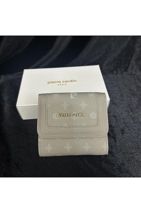کیف پول طوسی زنانه Pierre Cardin - کد 878707798