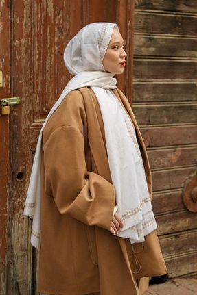 شال نباتی زنانه ویسکون Hint İpek - کد 878723974