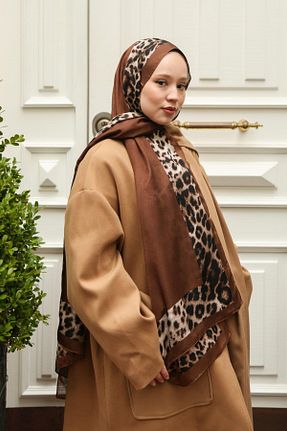 شال قهوه ای زنانه ابریشم Hint İpek - کد 878845207