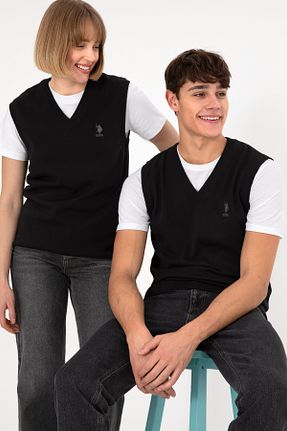 پلیور مشکی مردانه ساده U.S. Polo Assn. - کد 871194520