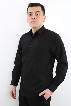پیراهن مشکی مردانه رگولار Veli Önkal - کد 878763964