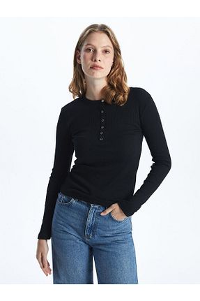 بادی سبز زنانه یقه دوچرخه LC Waikiki - کد 891064880