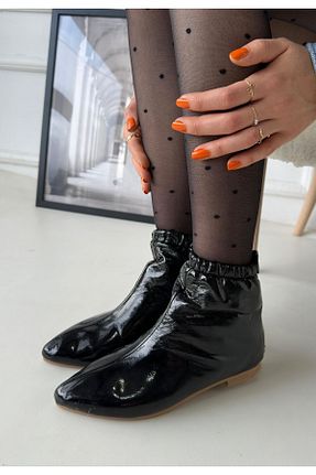بوت / نیم بوت رنگی زنانه چرم لاکی Genel Markalar - کد 887525786
