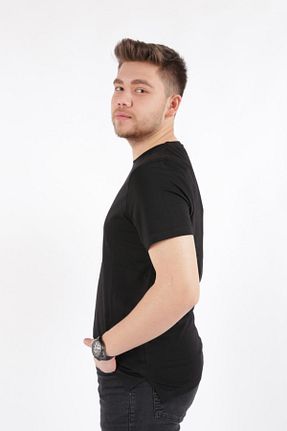 تیشرت مشکی مردانه رگولار Cazador - کد 798000379