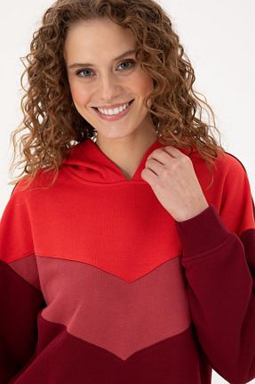 سوئیشرت قهوه ای زنانه ساده U.S. Polo Assn. - کد 878908179