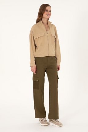 شلوار کرمگن خاکی زنانه Comfort U.S. Polo Assn. - کد 878932576