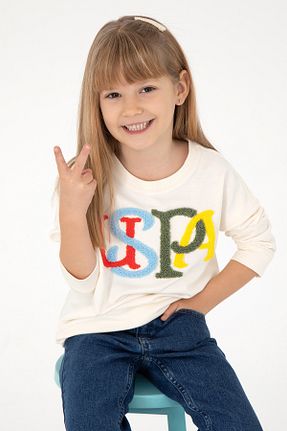 سوئیشرت بژ بچه گانه ساده U.S. Polo Assn. - کد 878954913