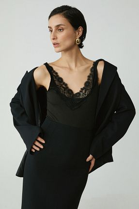 بادی مشکی زنانه یقه هفت ETHIQUET - کد 754183494