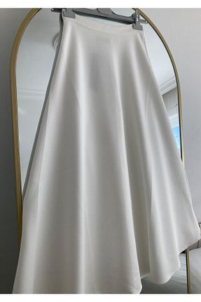 دامن سفید زنانه بافتنی fcx - کد 878938148