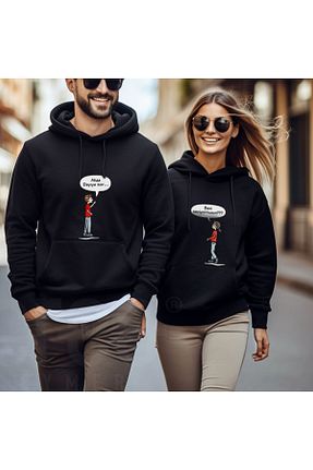 سوئیشرت مشکی زنانه Kalp Crea Eymer Wear - کد 800402538