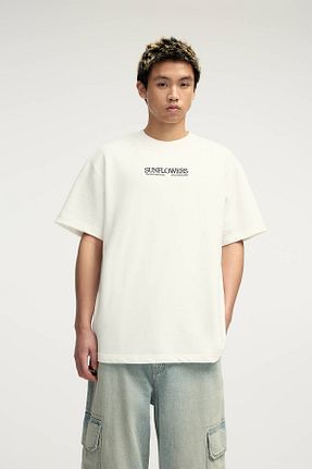سوئیشرت سفید مردانه چاپی Pull & Bear - کد 878950520