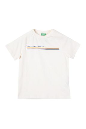 تیشرت سفید بچه گانه Relaxed United Colors of Benetton - کد 836485871