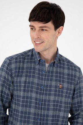 پیراهن سرمه ای مردانه یقه پیراهنی U.S. Polo Assn. - کد 878962408