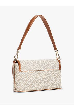 کیف دستی خاکی زنانه چرم خالص Tommy Hilfiger - کد 878966544
