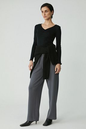 بلوز مشکی زنانه ساده ETHIQUET - کد 811861305