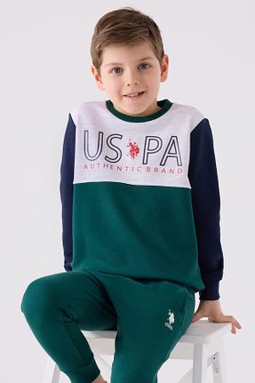 ست لباس راحتی سبز بچه گانه ساده U.S. Polo Assn. - کد 878965912