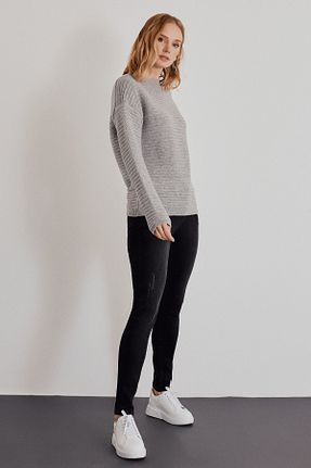 بلوز طوسی زنانه ساده Naramaxx - کد 878963508