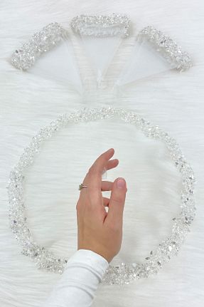عقد و عروسی و حنابندان سفید ZEYMERADE - کد 878975323