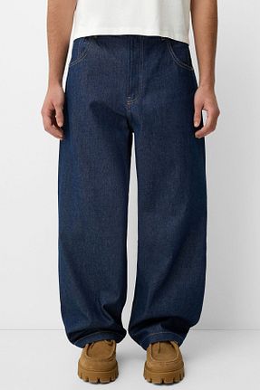 شلوار جین آبی مردانه رگولار Bershka - کد 878981618