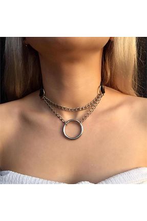 گردنبند جواهر رنگی زنانه چرم Karakedi - کد 878977810